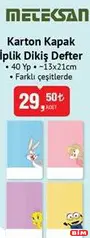METEKSAN KARTON KAPAK İPLİK DİKİŞ DEFTER 40 YAPRAK